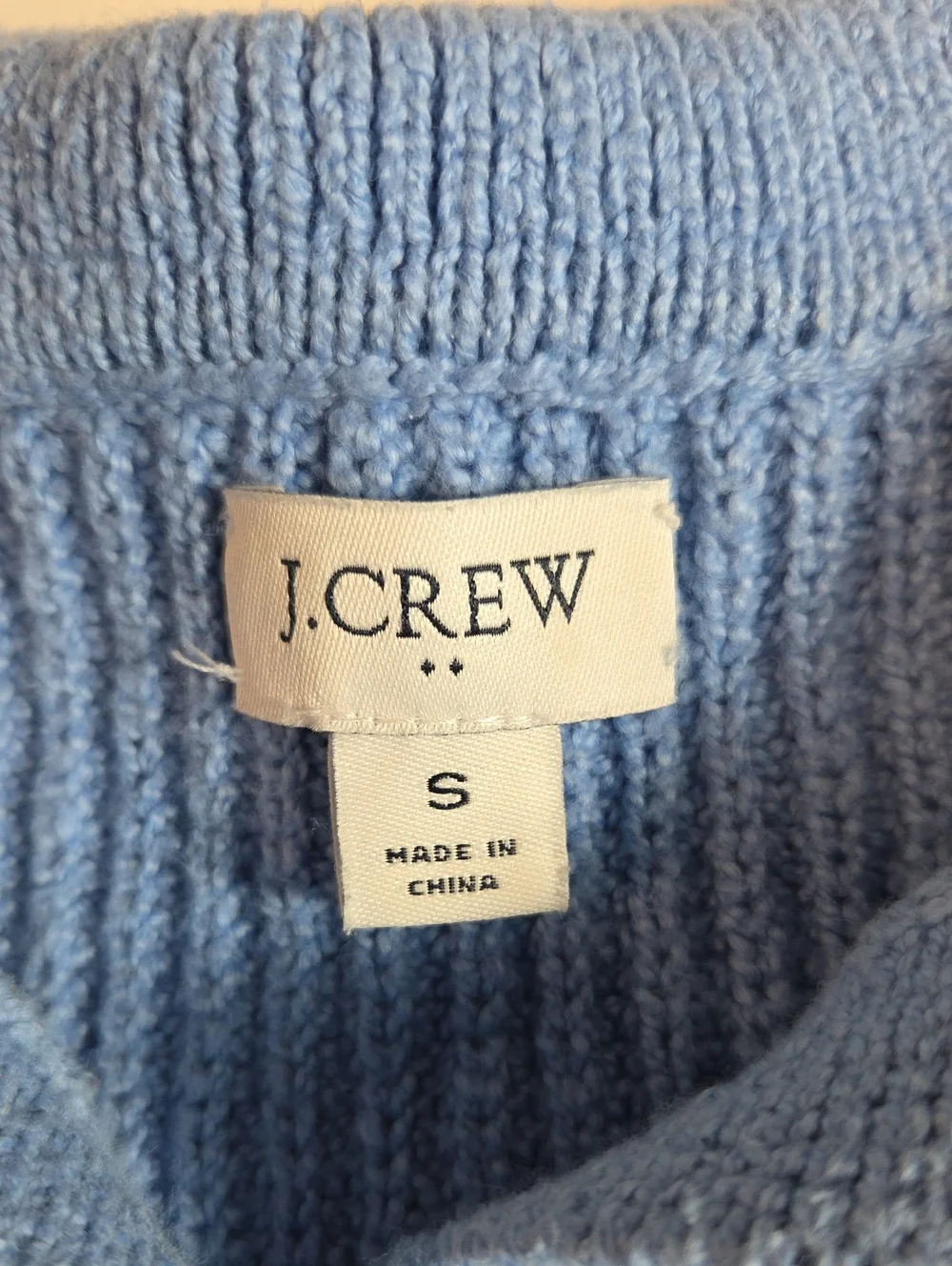 J. Crew Periwinkle Blue Collared Sweater Size S
